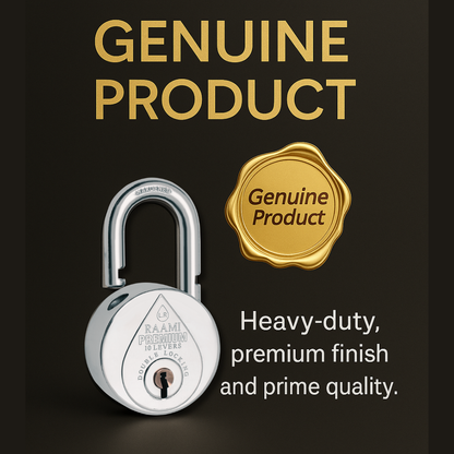 LR RAAMI® PREMIUM | Hardened Shackle | 10-8 Steel-Levers | Padlock
