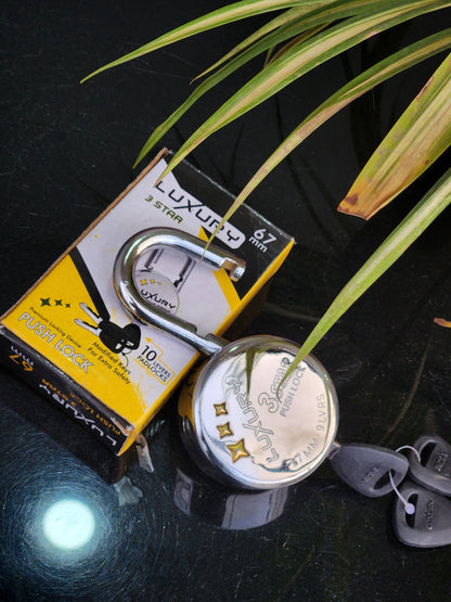 LUXURY 3 STAR | Auto-lock | 9 Steel Levers | Padlock (Packs)...