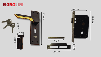 LIVIK 2 COLOUR CUBA MORTISE LOCKS