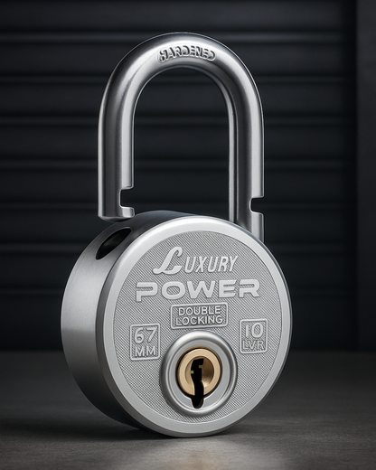 LUXURY POWER | Heavy-Duty | 10 Steel-levers | Padlock (Packs of...