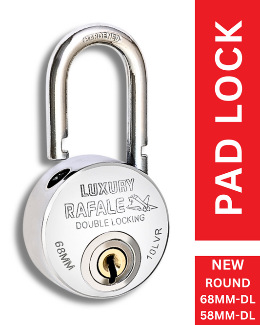 LUXURY RAFALE | Double locking | Big Tumbler | 10 Steel-levers | Padlocks (Pack of 2)...