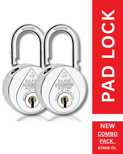 LR RAAMI® PREMIUM | Hardened Shackle | 10-8 Steel-Levers | Padlock