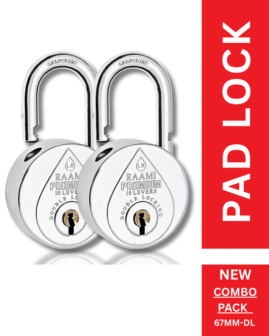 LR RAAMI® PREMIUM | Hardened Shackle | 10-8 Steel-Levers | Padlock