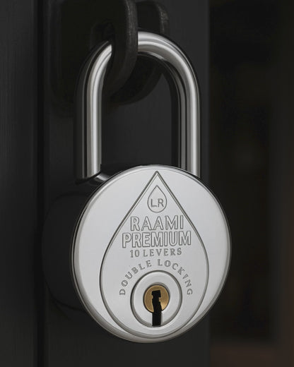 LR RAAMI® PREMIUM | Hardened Shackle | 10-8 Steel-Levers | Padlock
